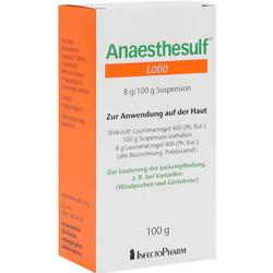 Verpackung der Anaesthesulf Lotio zur Linderung von Juckreiz auf der Haut.