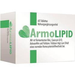 Verpackung mit 60 Tabletten eines Nahrungsergänzungsmittels namens ArmoLIPID.