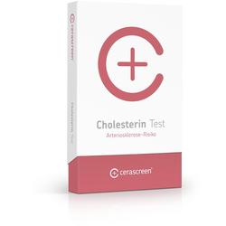 Eine Packung für einen Cholesterin-Test zur Risiko-Bewertung von Arteriosklerose.